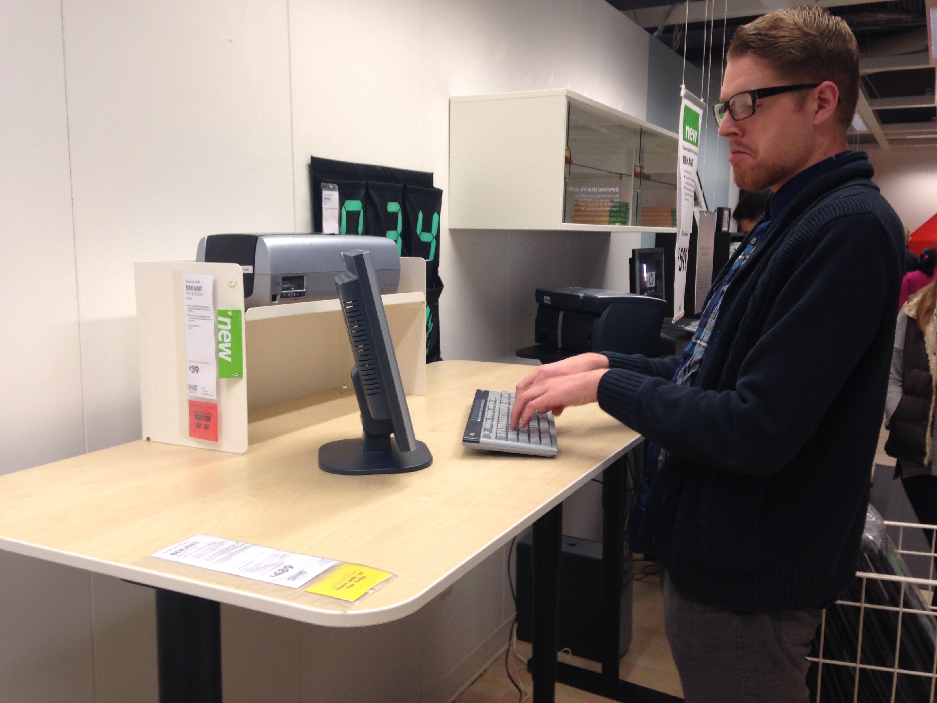 Ikea us on sale standing desk