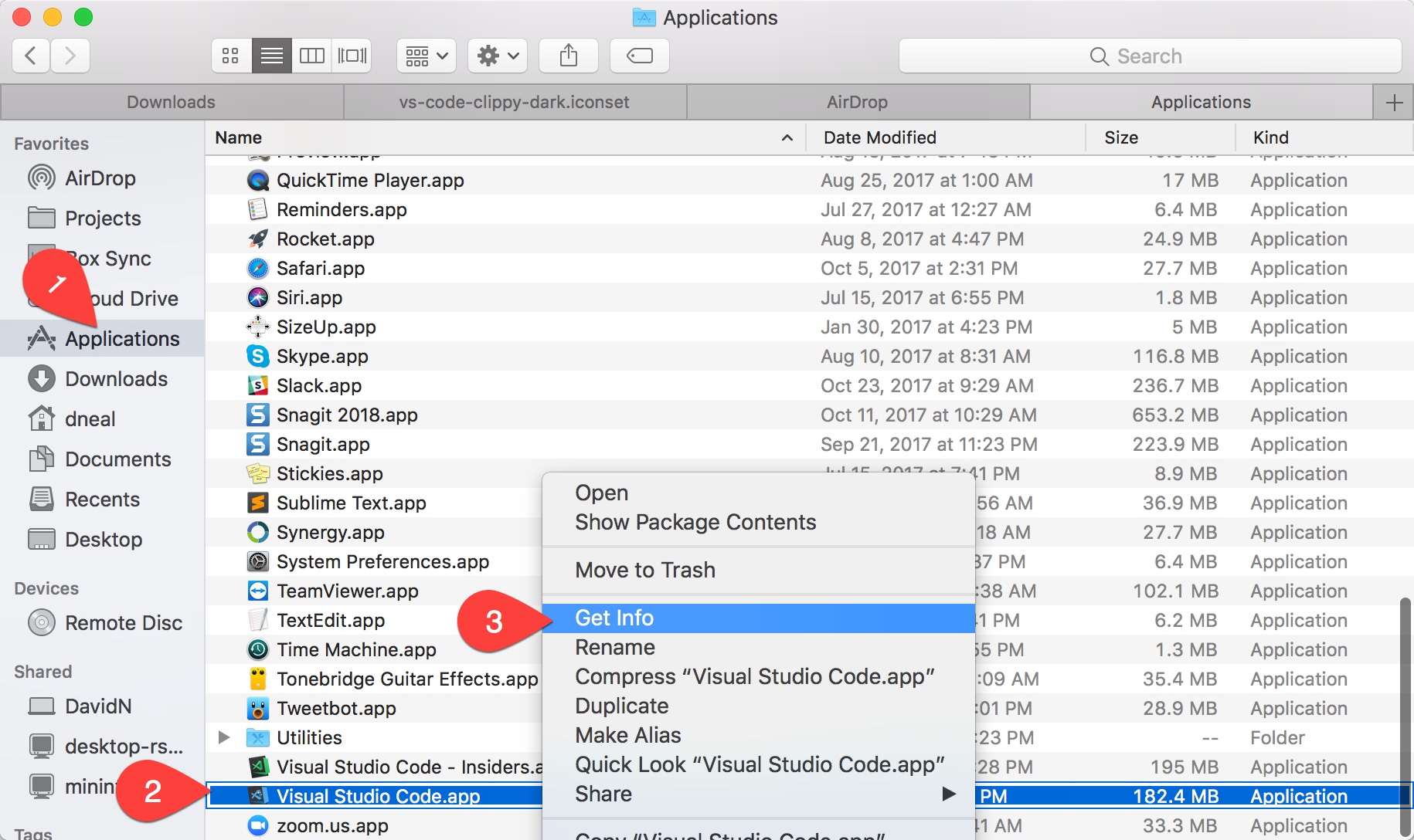 change account in visual studio for mac