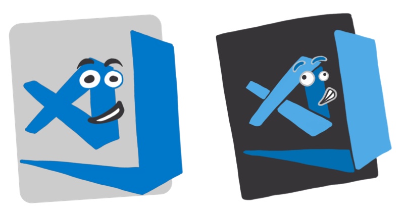 visual studio code icon orange