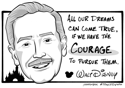 31 Days of Inspiration Illustration: Walt Disney quote