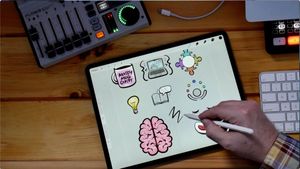 Overhead camera view