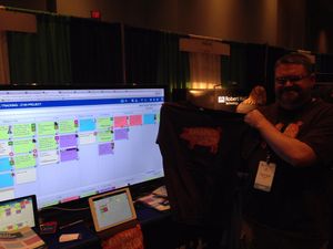 Me at the CodePaLOUsa Leankit booth