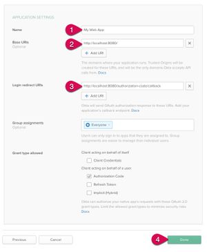 Application settings