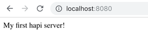 My first hapi server