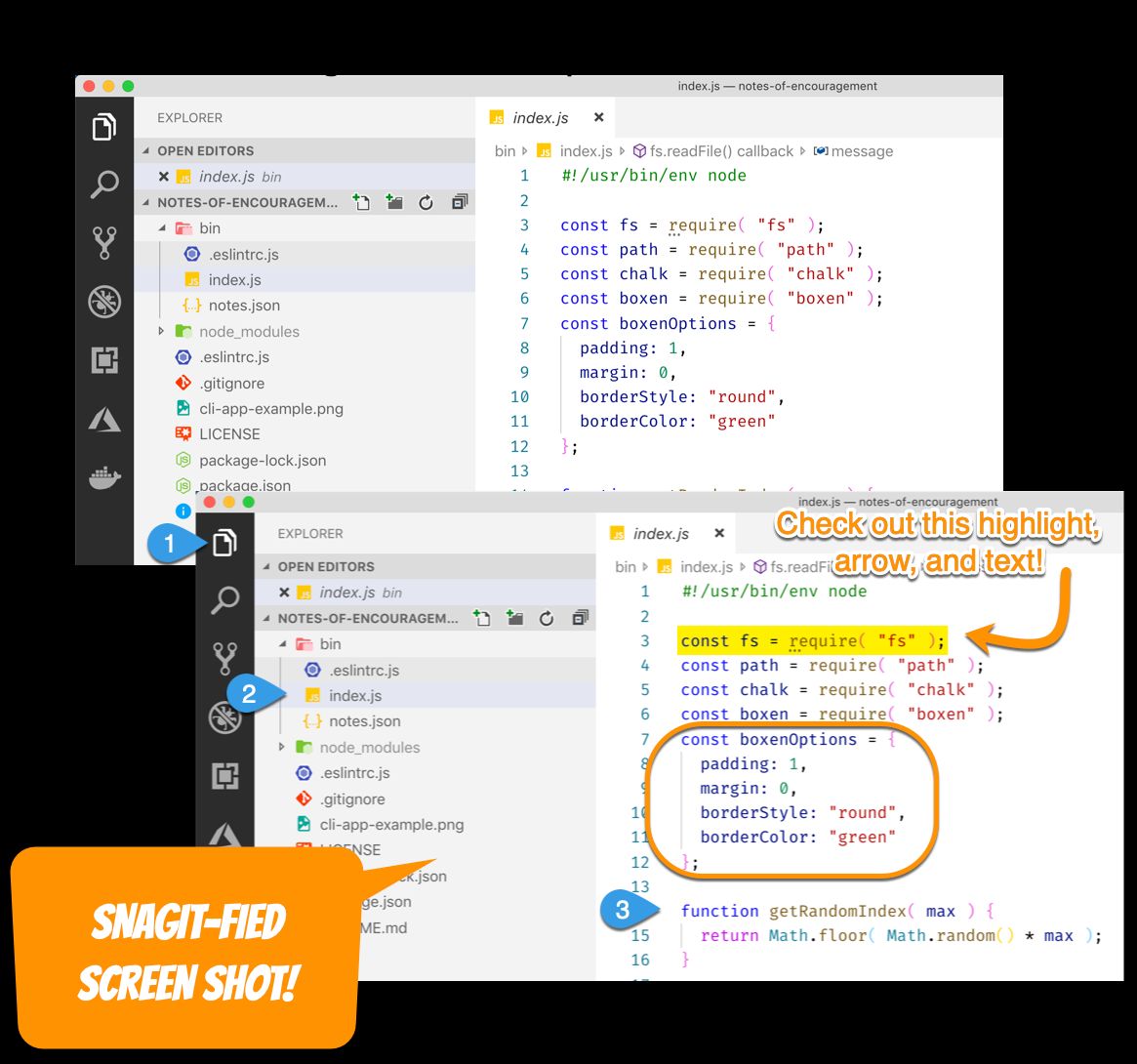 Plain screenshot vs Snagit