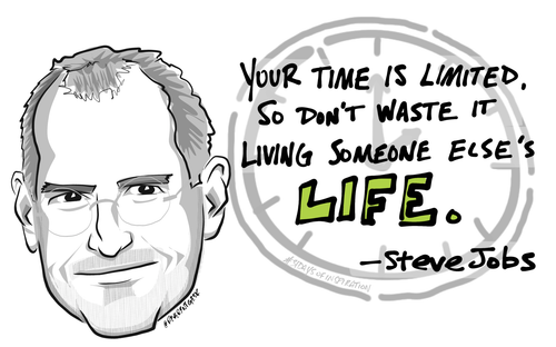 31 Days of Inspiration Illustration: Steve Jobs quote