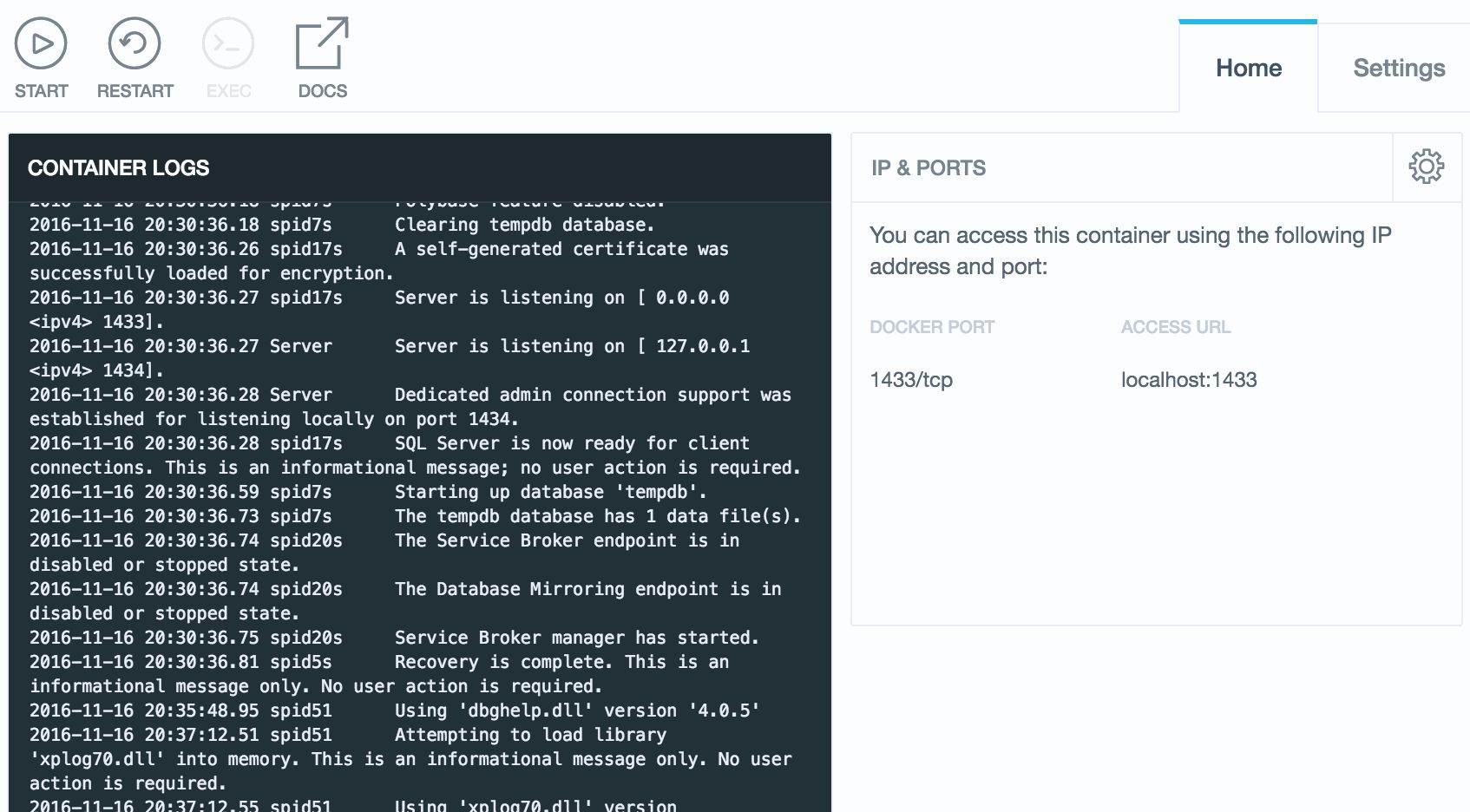 Kitematic screenshot
