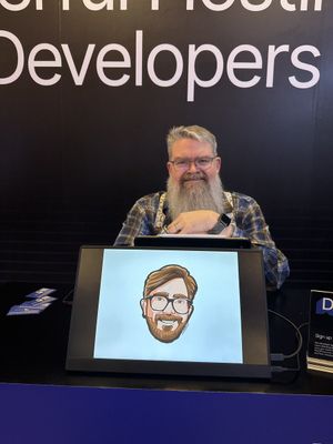 Working the WordPress.com developer booth at WordCamp Asia 2025