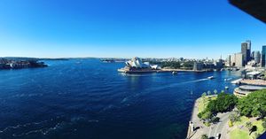 Sydney Opera House from the Harbour Bridge