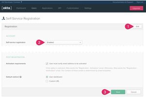 Enable self registration