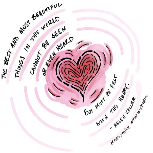 31 Days of Inspiration Illustration: Helen Keller quote